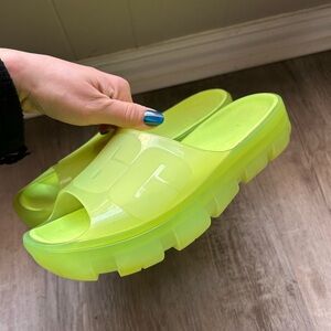 UGG neon jella sandals